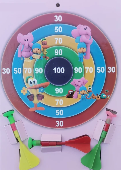 Mini Dart Seti - Vantuzlu Çocuk Dartı - Ofis Dartı - 4