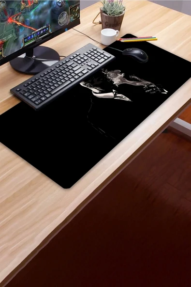 SonicTouch UltraGrand Tommy Shelby Sigara Dumanı Peaky Blinders Dikişsiz Xxl Gaming Oyuncu Masaüstü Klavye Mouse Pad 40x - 3