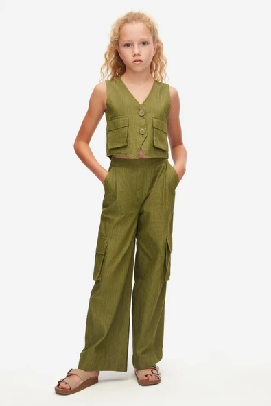 Kız Çocuk Cactus Pantolon 58303 - 11