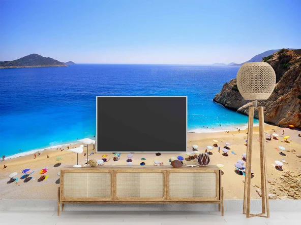 Antalya Kaputaş Plajı Manzaralı Duvar Kağıdı - Resim 3