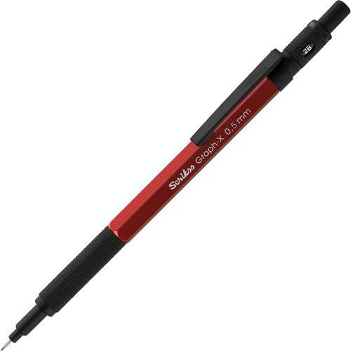 Scrikss Versatil Kalem Metal Graph-X 0.5 Mm Kırmızı