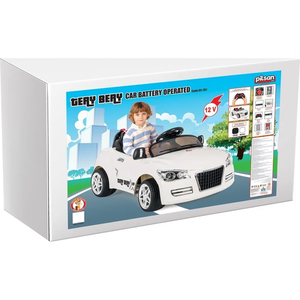 Pilsan Tery Bery Uzaktan Kumandalı Akülü Araba 12 Volt 05-280 Beyaz - 3