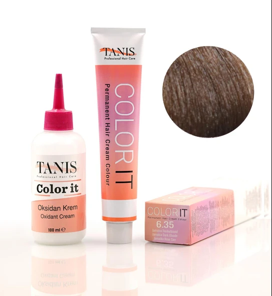 TANİS COLOR-IT (100 ML) Permanent Saç boyası 6.35 (Jamaika Koyu Sarı)) ürün görseli 1