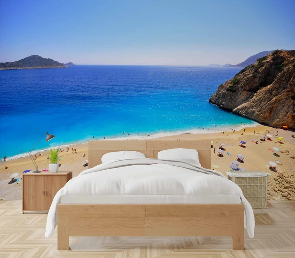 Antalya Kaputaş Plajı Manzaralı Duvar Kağıdı - Resim 2