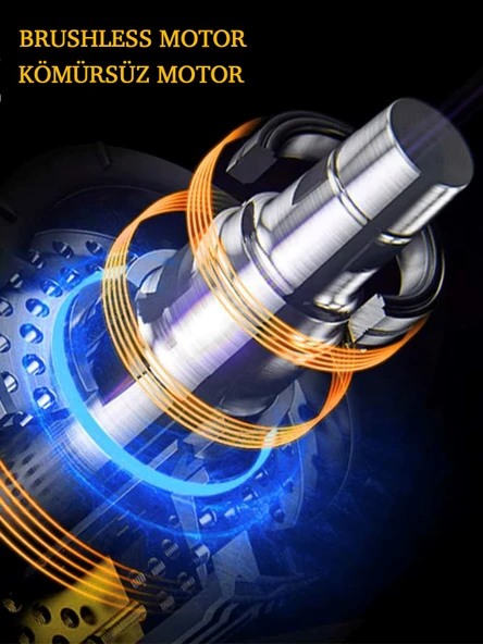 Germany Style Akülü 4lü Set Avuç Taşlama, Kırıcı Delici Hilti, Somun Sıkma , Vidalama Matkap - 2