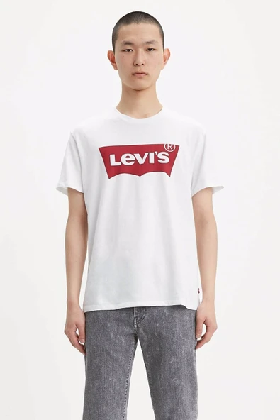 Levi's Erkek Minimalist Kısa Kol T-Shirt - Oversize Kalıp - 2