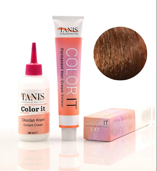 TANİS COLOR-IT (100 ML) Permanent Saç boyası 7.47 (Köri) ürün görseli 1