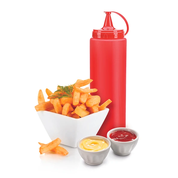 Ketçap Şişesi - 1000ML Dev Boy Kırmızı