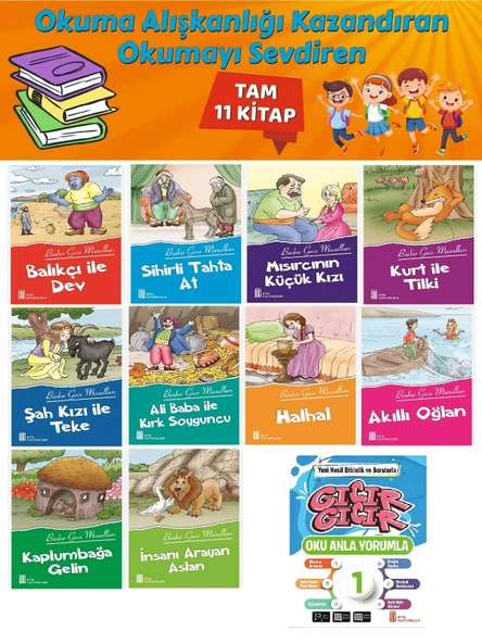 1.Sınıf Okuma Alışkanlığı Kazandıran Okumayı Sevdiren Tam 11 Kitap 2