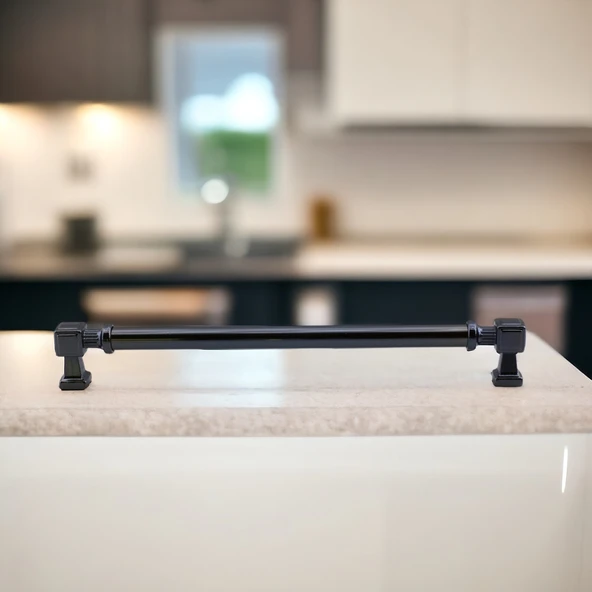 Talas Füme Metal Kulp 224 mm - 22.4 cm Mobilya Çekmece Mutfak Dolabı Dolap Kulpları Kulbu Kulpu - 5