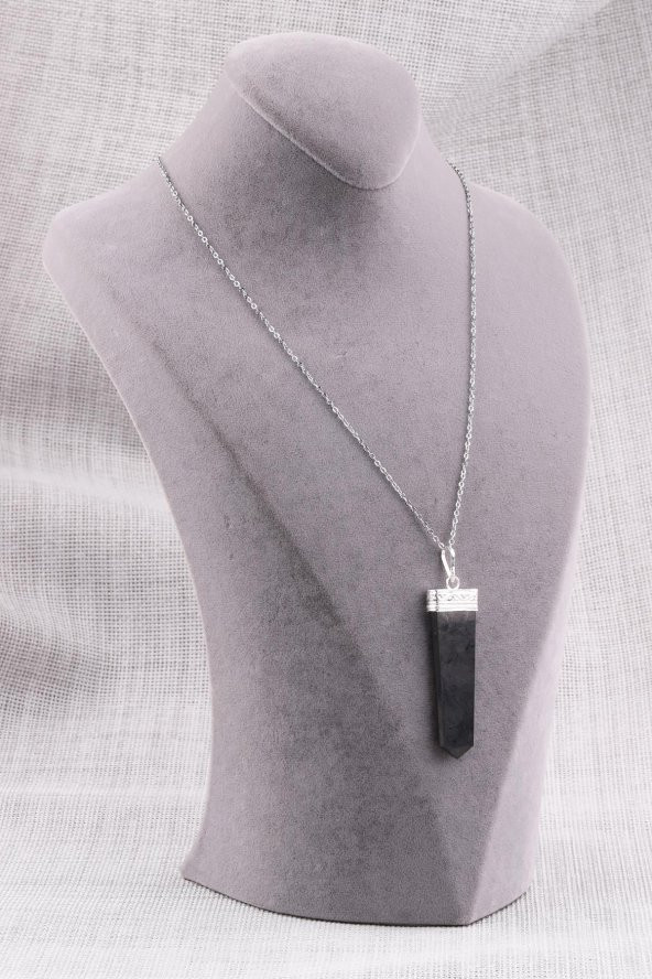 Shungite Doğal Taş Kolye - 2