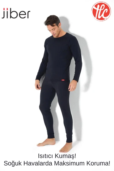 Jiber 173 Erkek Yuvarlak Yaka Uzun Kollu Isıtıcılı Termal İçlik Üst - 5
