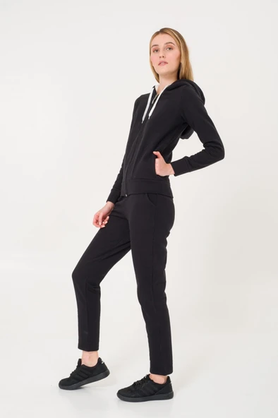 Kışlık Tracking Siyah Kadın Takım