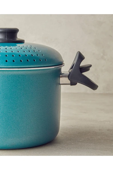 CEM Alüminyum Makarna Tenceresi Yeşil 20 CM - 3