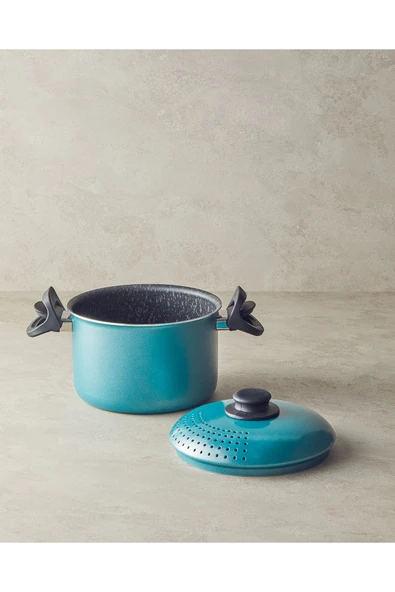 CEM Alüminyum Makarna Tenceresi Yeşil 20 CM - 2