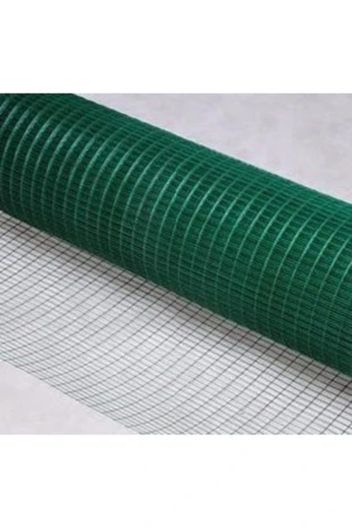 Yamanlar Pvc Kaplı Puntalı Yeşil Tel 12x12 Gözaralıklı 150m Eninde-kafes Teli-kümes Teli-150x5metre