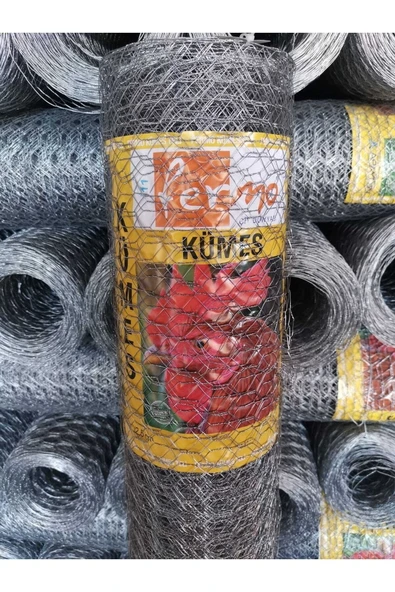 fermo tel Kümes Çit Teli 200 Cm 20 Metre 8kg Kümes Teli Eldiven Hediyeli