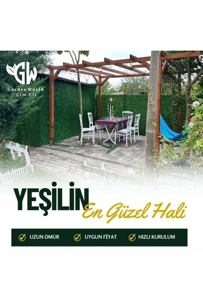 ÇINAR DİZAYN Hat Tel Çit Çim Çit Örgü Telli Bahçe Çiti 100 Cm X 10 Mt