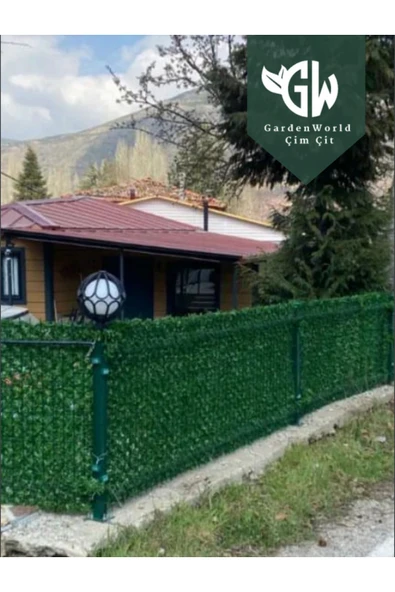 DOĞA ÇİM ÇİT 100 Cm X 10 M Çim Çit Fabrikadan 1.kalite Çimli Bahçe Çiti Çimenli Dekoratif Yeşil Tel Çit Çimçit - 2