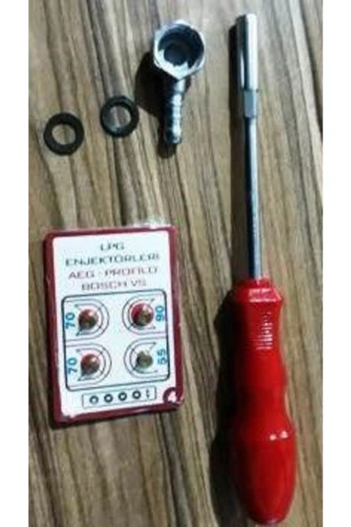 Haydi Lpg Ocak Memesi Enjektör 4 Lü Set, Dirsek Conta Lokma Anahtar Bütün Markalar