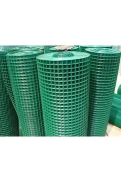 Yamanlar Pvc Kaplı Puntalı Yeşil Tel 12x12 Gözaralıklı 1.mm Kalınlık 100cm Yükseklik, 5metre Uzunluğunda - 2