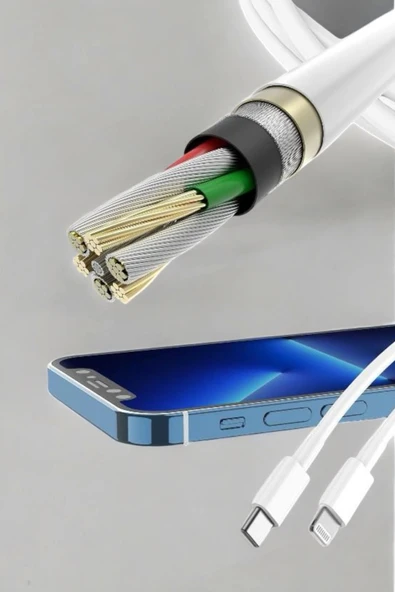 Iphone Tüm Modellerle Uyumlu Hızlı Şarj Kablosu İOS 30W - 2