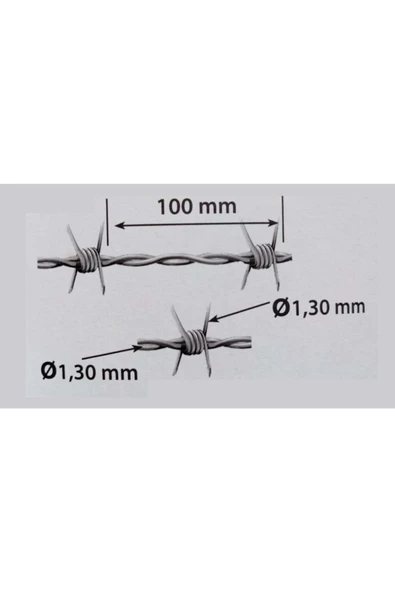 Ocaktan Yapı Market Imc Dikenli Galvanız Tel 125 Metre Uzunluk 1,30 Mm*130mm - 2
