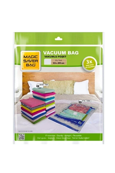 MAGİC SAVER Bag 002 Xl 55x90cm Tekli Vakumlu Hurç