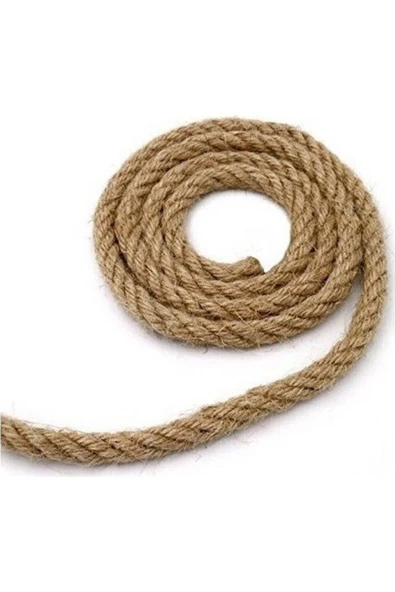 morbeyazhome Hasır Ip -jüt Ip 8 Mm 30 Metre Yerli Üretim - 2