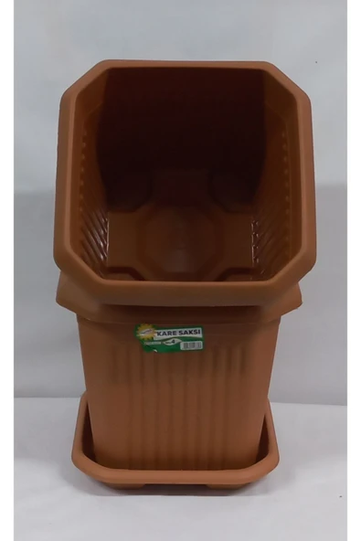 Hak Plastik 2 Adet Kare Saksı 4 Lt No 4 Yükseklık Ve Derinlik 20 Cm Genişlik 19 . 17 . 15 - 2