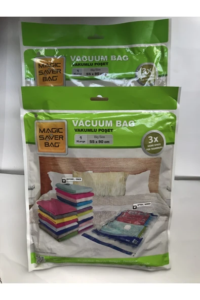 MAGİC SAVER Magıc Saver Bag 55x90 Cm Vakumlu Poşet Hurç 2'li - 2
