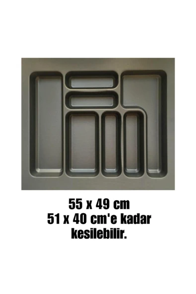 Odabaşı Antrasit Mat Dokulu Kaşıklık 55 X 49 Cm - 2