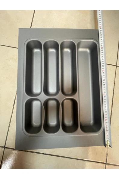 Deltaaks Kesilebilir Desenli Gri Kaşıklık (37x49) (32x40 Cm'e Kadar Kesilebilir) - 3