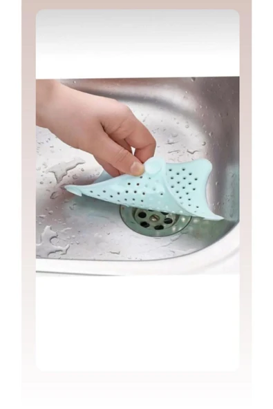 Rose Vantuzlu Silikon Kaymaz Yıldız Lavabo Süzgeci - 2