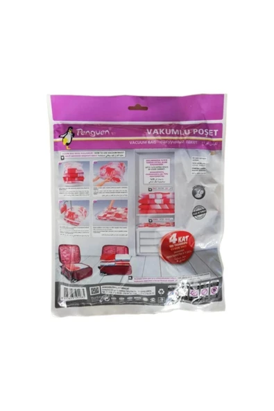 easyso Vakumlu Hurç 5' Li Maxi Jumbo Set 100x130 5 Adet 73 X 130 Vakumlu Saklama Torbası - 3