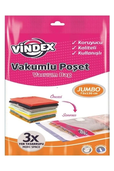 Leva Vindex Vakumlu Hurc 73 x 130 cm Vakumlu Poşet Jumbo Boy ürün görseli 1