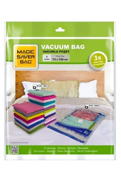 MAGİC SAVER Vakumlu Hurç Jumbo 73x130 - Neopren - Turuncu