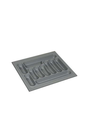 Deltaaks Kesilebilir Desenli Gri Kaşıklık (62x49) (50x40 Cm'e Kadar Kesilebilir) - 1