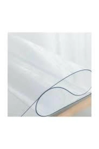 polset Cam Görünümlü Şeffaf 1,5 mm Kalın Pvc Masa Örtüsü 80x120 cm