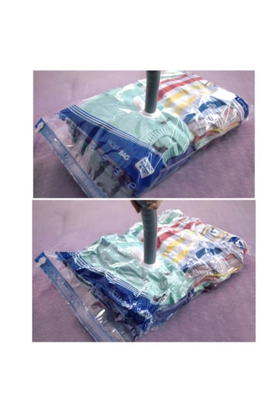 MAGİC SAVER Magıc Saver Bag 4'lü Vakumlu Poşet Seti 1 Ad 55x90 Xlarge 1 Ad 80x100 Xxlarge 2 Ad 73x130 Jumbo - Resim 3