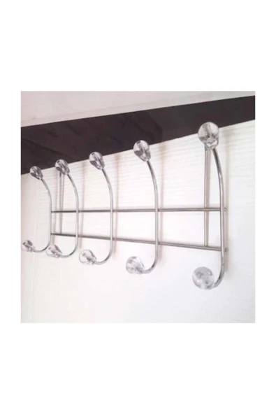 Zambak Kapı Arkası Askılık 10 Kancalı Metal 37cm Genişlik - 2