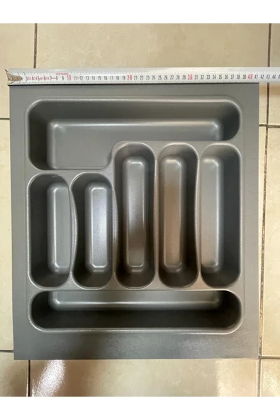 Deltaaks Kesilebilir Desenli Gri Kaşıklık (47X49) (36X40 CM'E KADAR KESİLEBİLİR) - 2