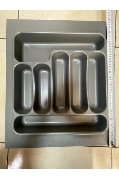 Deltaaks Kesilebilir Desenli Gri Kaşıklık (47X49) (36X40 CM'E KADAR KESİLEBİLİR) - 3