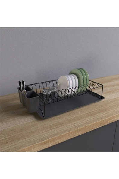 Zenda Home Metal Tek Katlı Bulaşıklık
