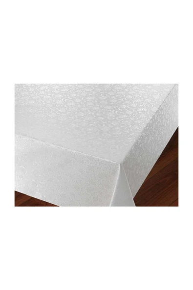 FANTASTIC Pvc Astarlı Muşamba Masa Örtüsü 514/beyaz 140x250cm