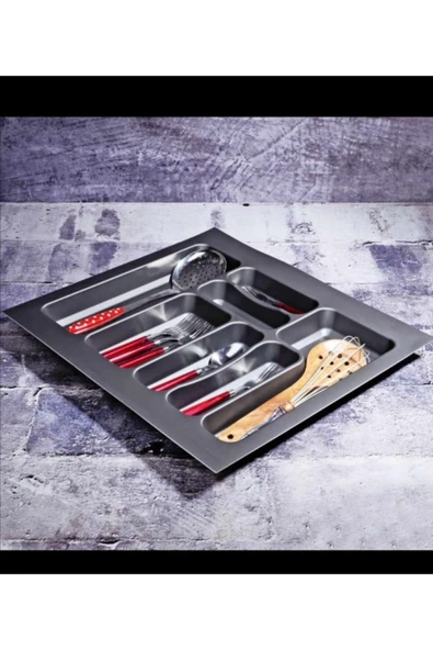 Odabaşı Antrasit Mat Dokulu Kaşıklık 55 X 49 Cm