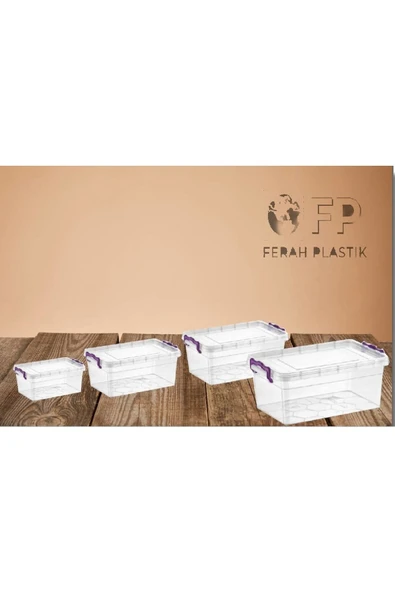 Bursev Eco Petek Saklama Kabı Set Büyük 5 Lt +9 Lt +14lt+20lt