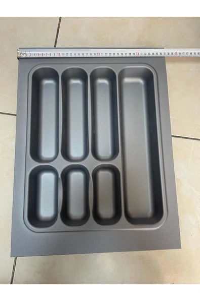 Deltaaks Kesilebilir Desenli Gri Kaşıklık (37x49) (32x40 Cm'e Kadar Kesilebilir) - 2