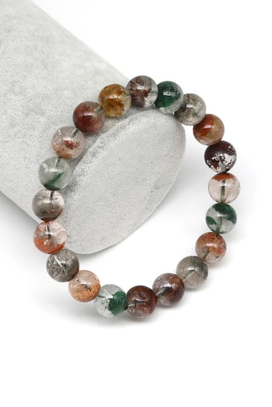 Garden Kuvars Doğal Taş Bileklik 10 mm Küre Kesim ürün görseli