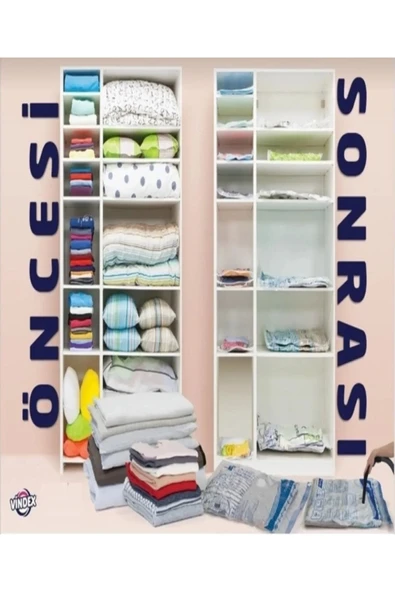 Vindex Vakumlu Hurç Poşet 55x70 1 Adet - Resim 2